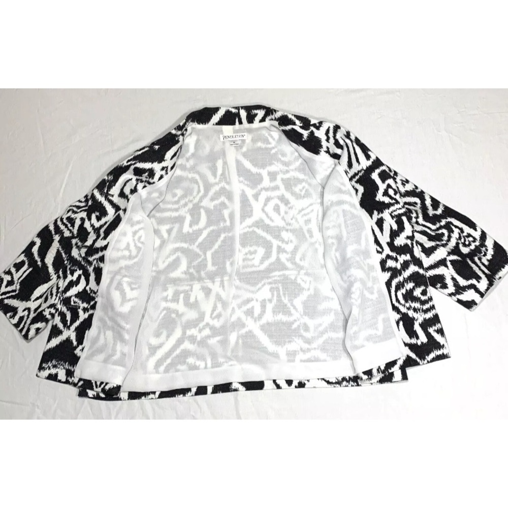 Pendleton Linen Blend Blazer Jacket Button Front … - image 7